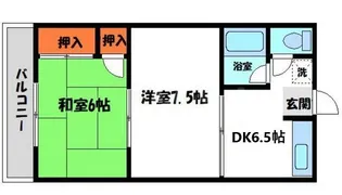 サングリーン有持【3階】の間取り