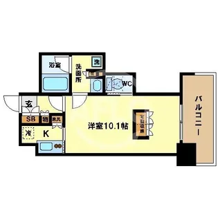 アーバネックス北浜【3階】の間取り
