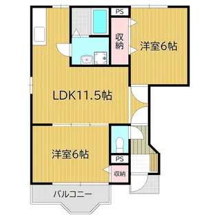 ル・クール邑久 D棟【1階】の間取り