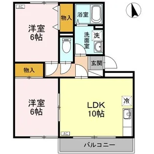 ロイヤルガーデン B202【2階】の間取り