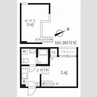 プラット【2階】の間取り