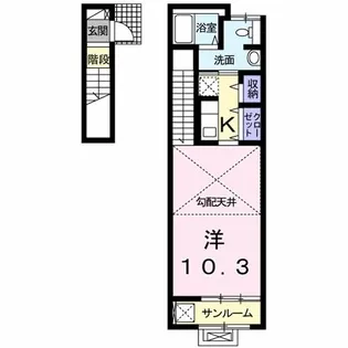 ガーデンヒルズ徳重【2階】の間取り