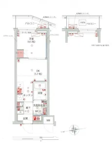 ハーモニーレジデンス神楽坂ヒルズfirst【2階】の間取り