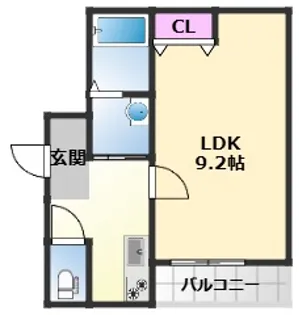 フジパレス聖ヶ丘【3階】の間取り