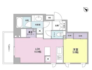 日本橋ミスモ【6階】の間取り