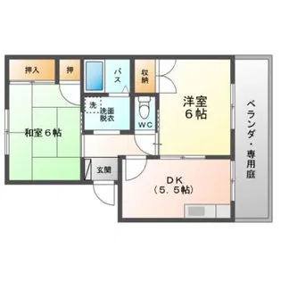 タウンコート守口A・B・C棟【1階】の間取り