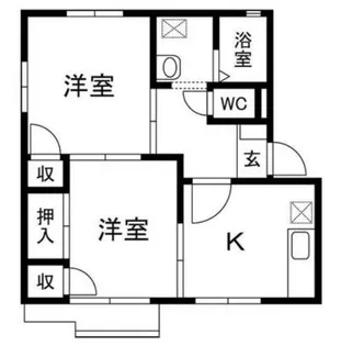 アーバンハイツ【1階】の間取り