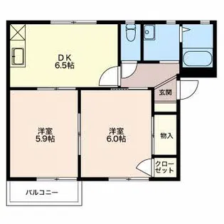 WHITE WOOD D【2階】の間取り