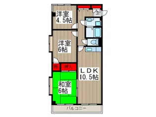 リヴェール喜沢【2階】の間取り