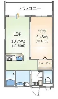 AmbitiousUMUSA【5階】の間取り
