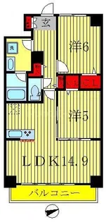 コンフォリア北小金【5階】の間取り