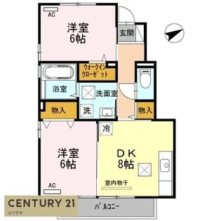 ウインドフィル【1階】の間取り