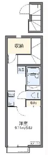 レオネクストハーベスト長門【2階】の間取り