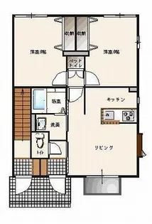 ボナールコート A棟【1階】の間取り
