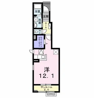 コンフォーティア西園【1階】の間取り