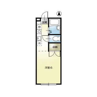 1Rの間取り画像