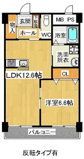 レジデンス渓北【2階】の間取り