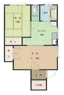カーサ堤【2階】の間取り