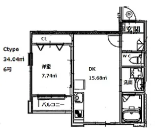 KTIカーサ三国本町【3階】の間取り