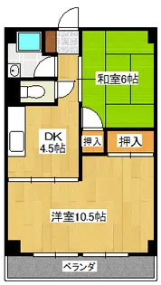 メゾンド絵志野【3階】の間取り
