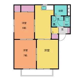 AMTY原山台 A棟【2階】の間取り