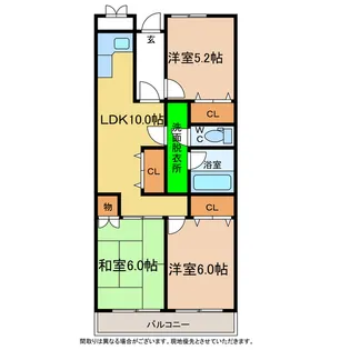 エスポアール石橋【1階】の間取り