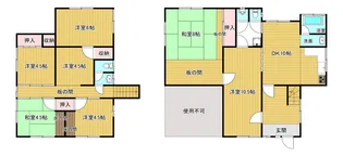 山口県宇部市中村2【一戸建】の間取り