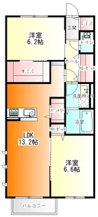 パストラーレ横濱【2階】の間取り