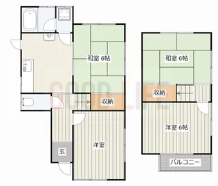 兵庫県加古川市加古川町美乃利【一戸建】の間取り