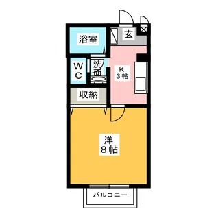 メゾンムジュー【2階】の間取り