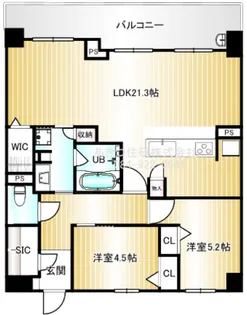 アルファゲートタワー福山駅前【13階】の間取り