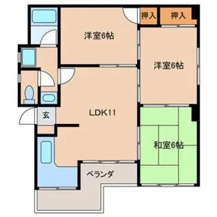 三洋ビル【3階】の間取り