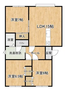 メルセデス入江 I棟【2階】の間取り