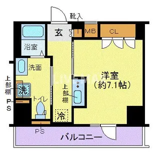 ジェノヴィア東日本橋駅前グリーンヴェール【8階】の間取り