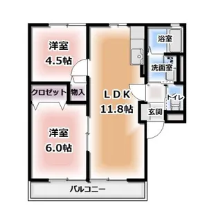 サン・マノワール【2階】の間取り