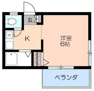 ハイムウエスト【1階】の間取り