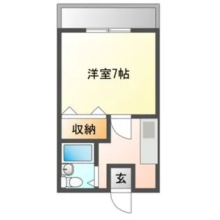 藤ハイツ北一の沢【1階】の間取り