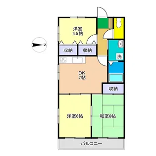 高知県高知市桟橋通6【マンション】の間取り