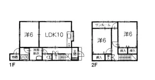 青森県八戸市石堂1【一戸建】の間取り