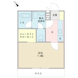 ボヌール【1階】の間取り