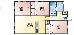 仮称)天久2丁目新築【2階】の間取り
