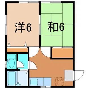 サンライズコーポ【1階】の間取り