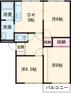カーサ・アトリオB【2階】の間取り