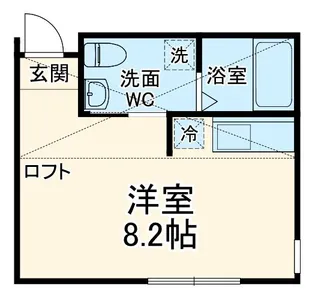 NEST冷泉町【1階】の間取り