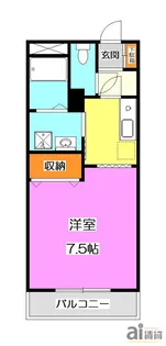 埼玉県所沢市大字北秋津【アパート】の間取り