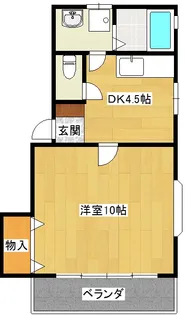 福島県郡山市亀田1【アパート】の間取り
