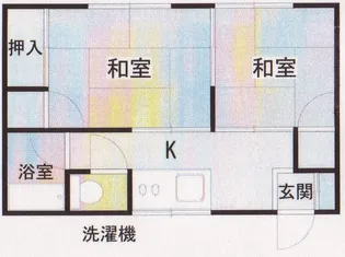 朝日荘【1階】の間取り