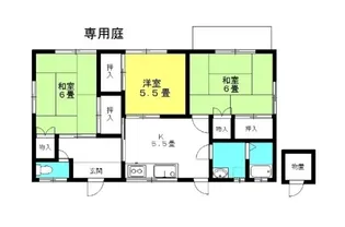 長尾アパート【1階】の間取り