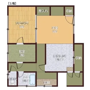 山口県宇部市幸町【一戸建】の間取り