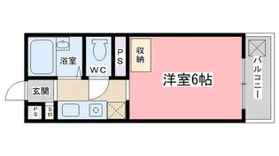 1Kの間取り画像
